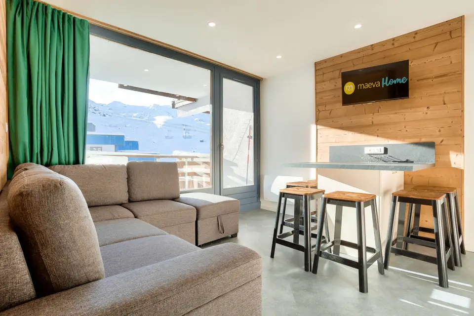 2-room apartment for 4