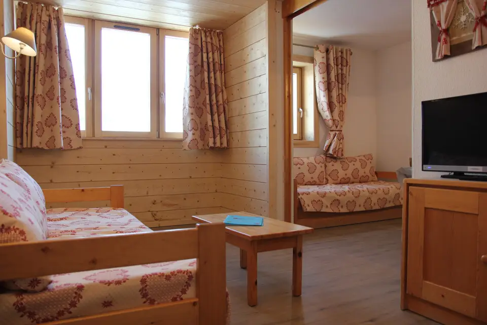 2-room apartment for 4