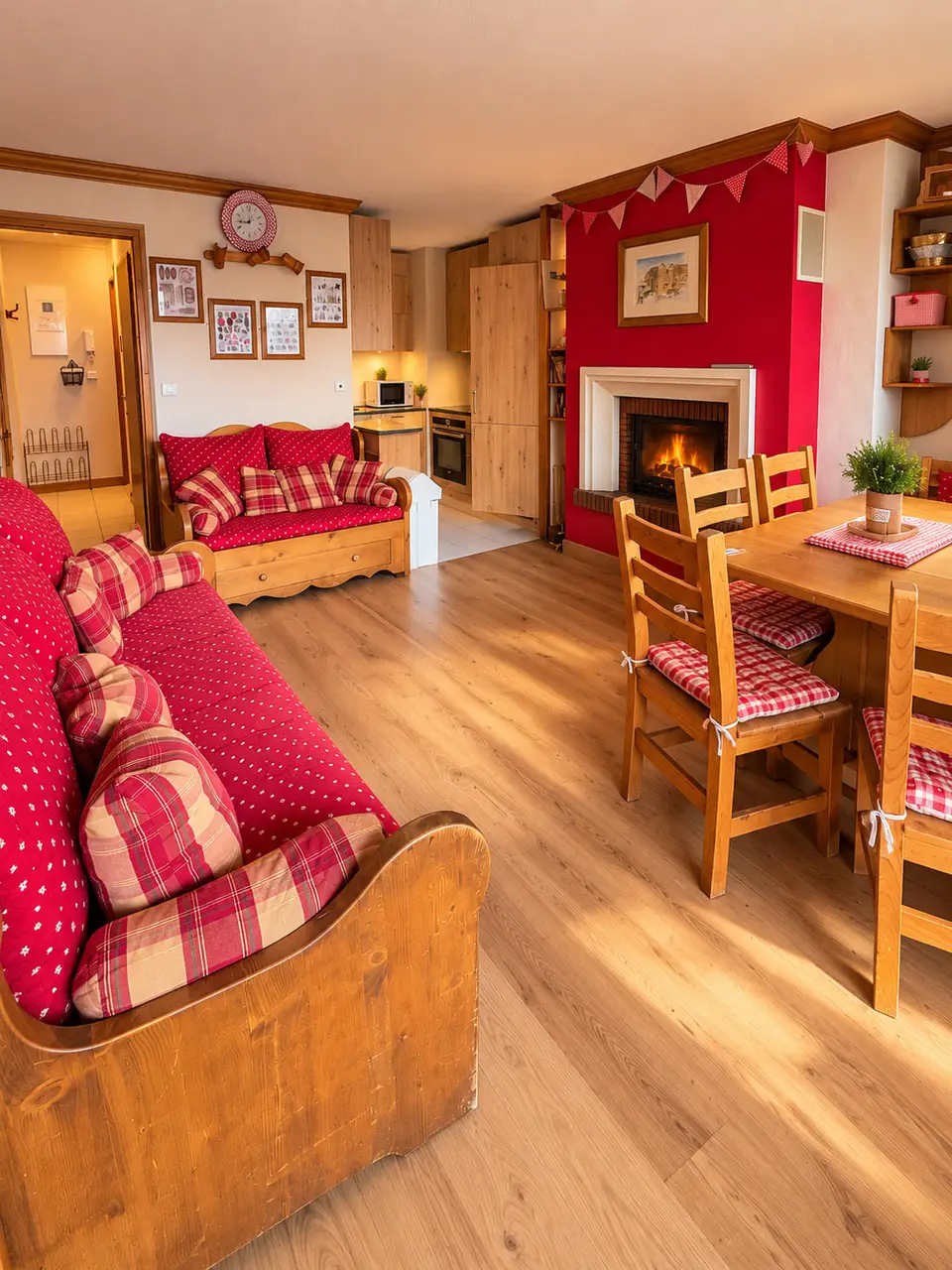 4-room apartment for 8